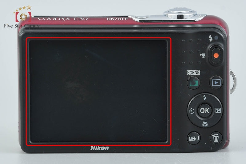 Nikon COOLPIX L30 Red 20.0 MP Digital Camera