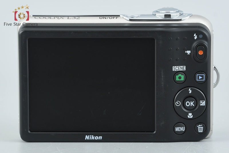 Nikon COOLPIX L32 Silver 20.1 MP Digital Camera