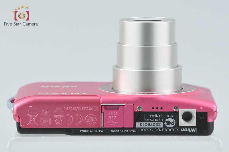 Nikon COOLPIX S3300 Strawberry Pink 16.0 MP Digital Camera