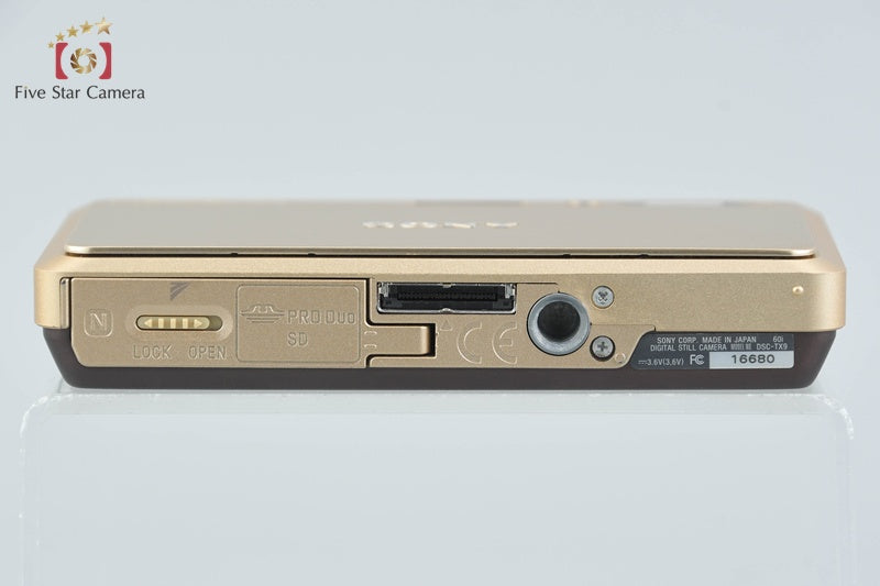 Sony Cyber-shot DSC-TX9 Gold 12.2 MP Digital Camera [Japanese Language Only]