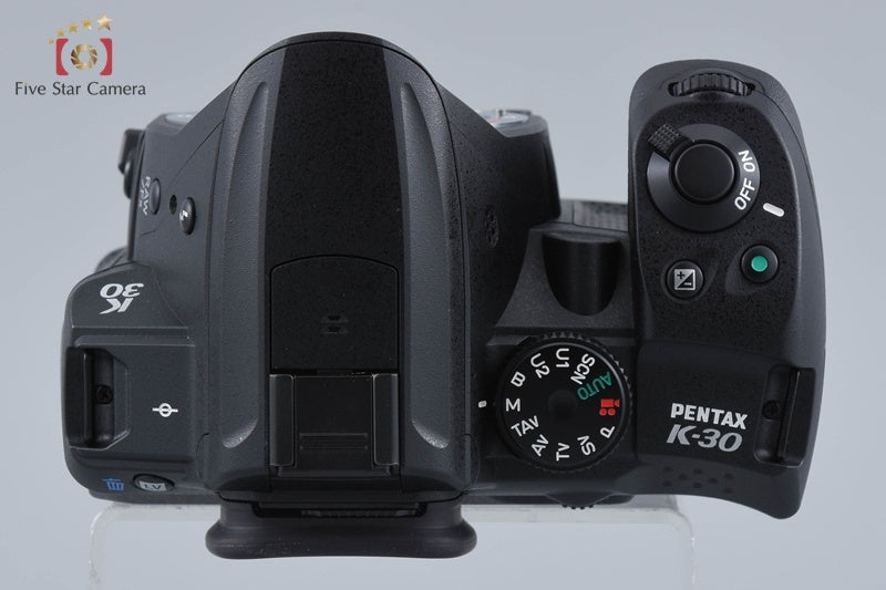 "Shutter count 3,264" PENTAX K-30 Black 16.3 MP DSLR Camera Body w/ Box