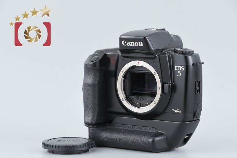 Canon EOS 5 QD 35mm SLR Film Camera Body + VG10 Battery Grip