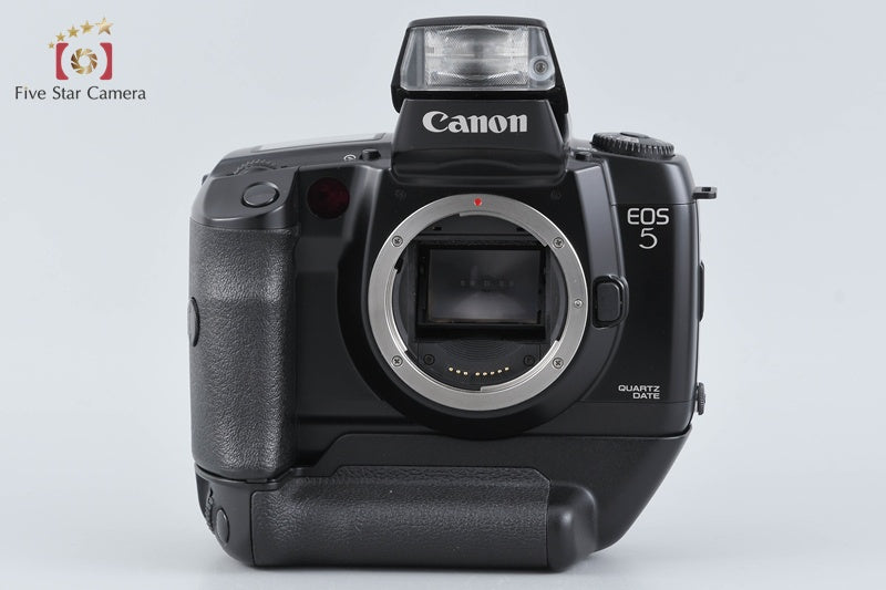 Canon EOS 5 QD 35mm SLR Film Camera Body + VG10 Battery Grip