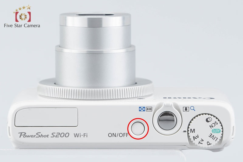 Canon PowerShot S200 White 10.1 MP Digital Camera Seven-Eleven Model