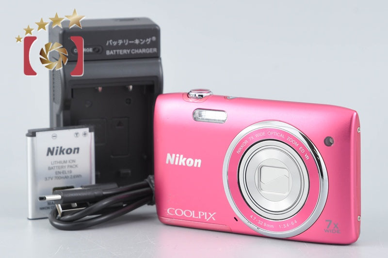 Nikon COOLPIX S3500 Strawberry Pink 20.0 MP Digital Camera