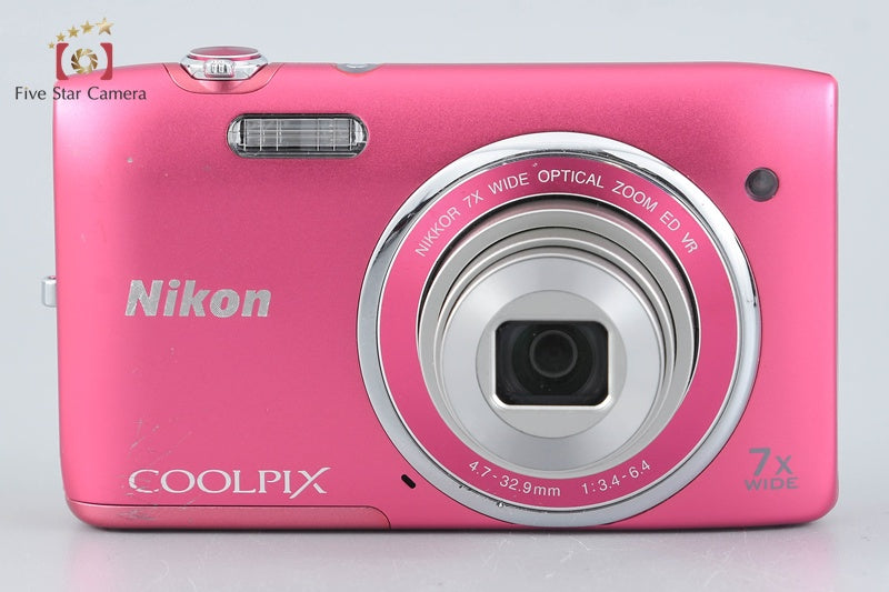 Nikon COOLPIX S3500 Strawberry Pink 20.0 MP Digital Camera