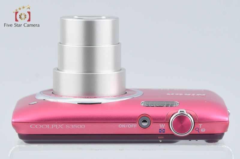 Nikon COOLPIX S3500 Strawberry Pink 20.0 MP Digital Camera