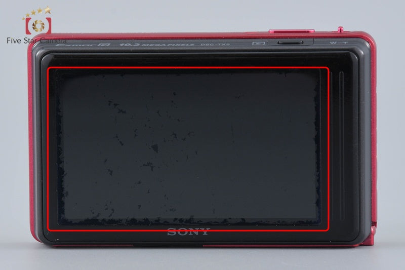 Sony Cyber-shot DSC-TX5 Red 10.2 MP Digital Camera [Japanese Language Only]
