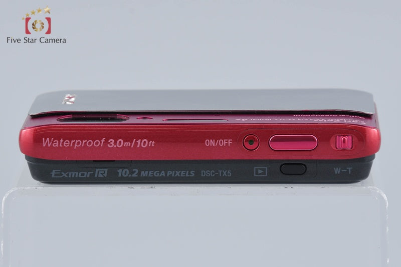 Sony Cyber-shot DSC-TX5 Red 10.2 MP Digital Camera [Japanese Language Only]