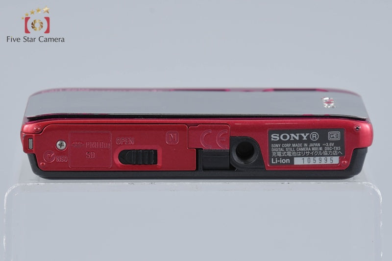 Sony Cyber-shot DSC-TX5 Red 10.2 MP Digital Camera [Japanese Language Only]
