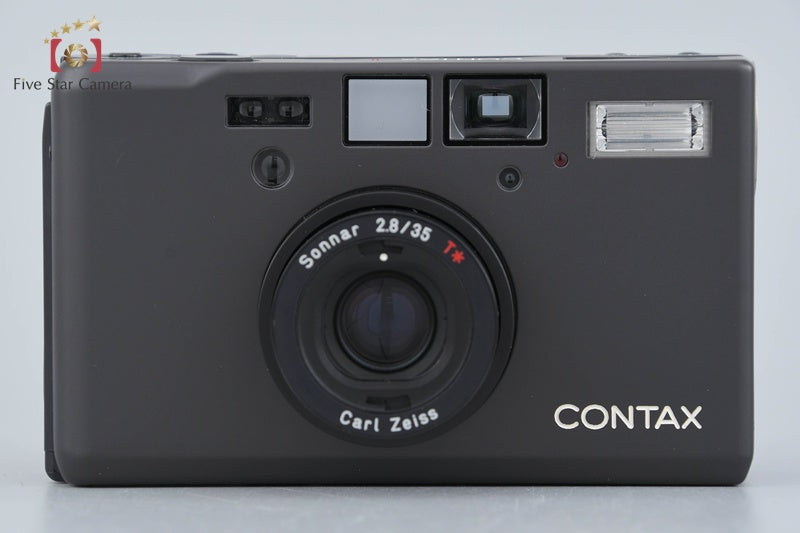 CONTAX T3 Titanium Black Single Teeth 35mm Point & Shoot Film Camera + Data Back