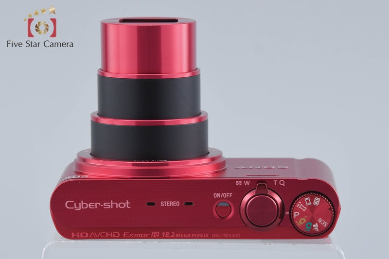 SONY Cyber-shot DSC-WX300 Red 18.2 MP Digital Camera w/ Box [Multiple Languages]