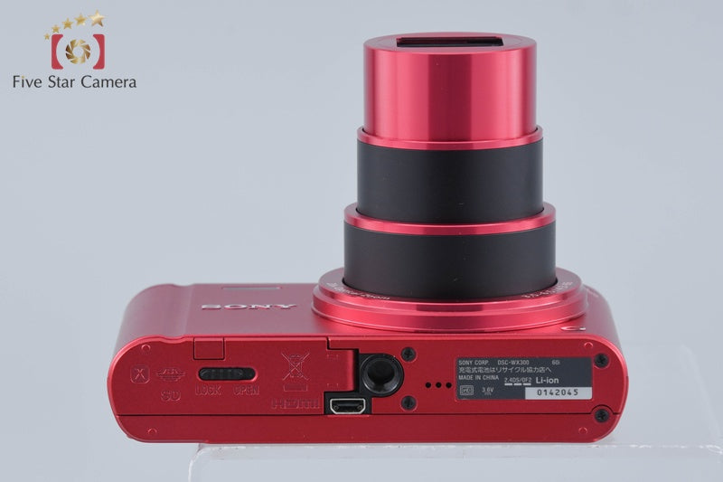 SONY Cyber-shot DSC-WX300 Red 18.2 MP Digital Camera w/ Box [Multiple Languages]