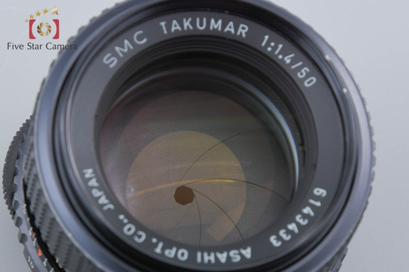 PENTAX SMC TAKUMAR 50mm f/1.4 M42 Mount Lens