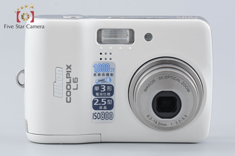 Nikon COOLPIX L6 White 6.0 MP Digital Camera