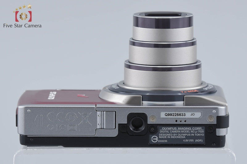 Olympus μ-7020 Red 12.0 MP Digital Camera w/ Box