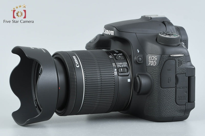 Canon EOS 70D 20.2 MP DSLR EF-S 18-55 IS STM Lens
