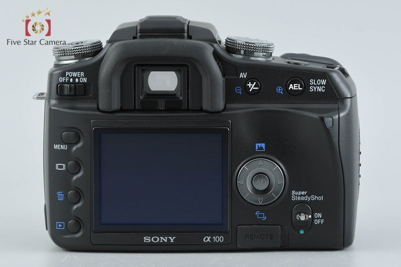 Sony α100 DSLR-A100 Black 10.2 MP 18-70 Lens [Japanese Language Only]