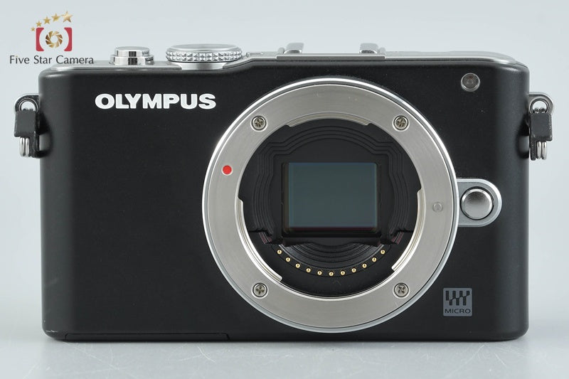 "Count 1,480" Olympus PEN Lite E-PL3 Black 12.3 MP 14-42 40-150 Lenses