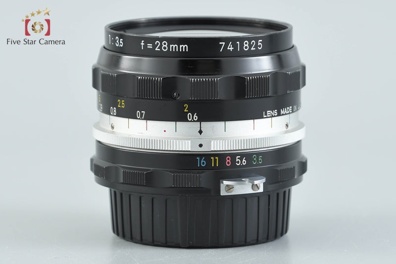Nikon NIKKOR-H Auto 28mm f/3.5 Non Ai Lens