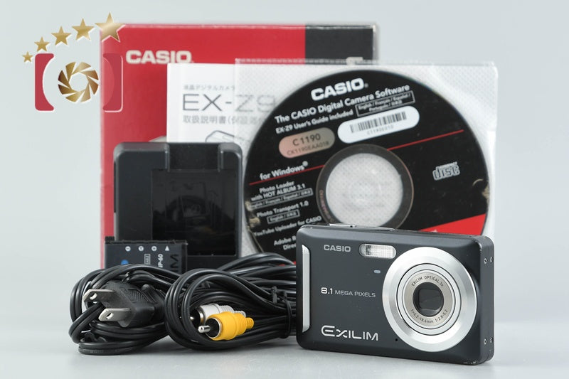 Casio EXILIM ZOOM EX-Z9 Black 8.1 MP Digital Camera w/ Box