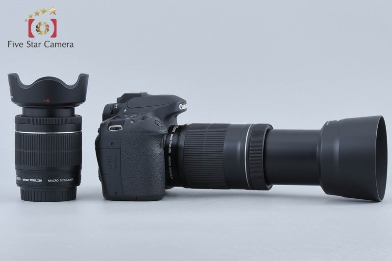 "Count 527" Canon EOS 80D 24.2 MP Digital SLR Camera EF-S 18-55 55-250 IS Lenses