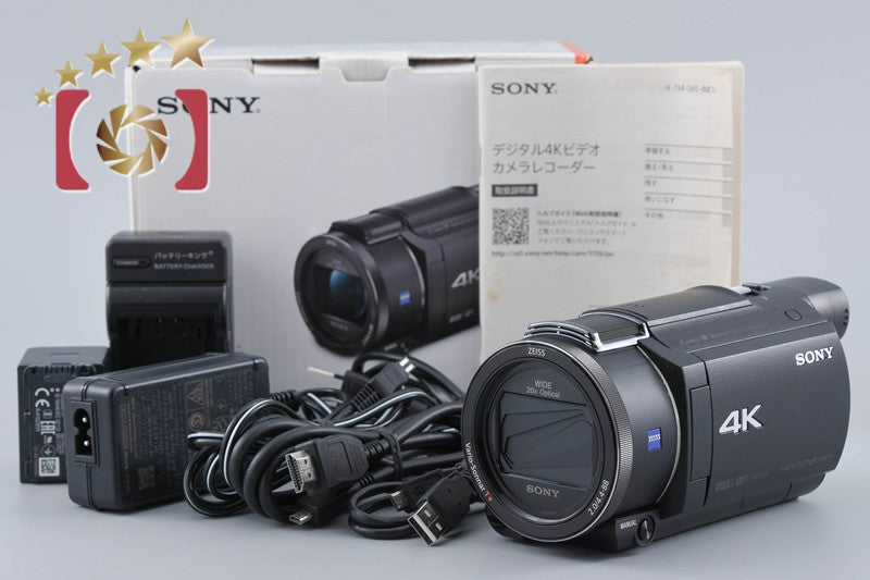 SONY HANDYCAM FDR-AX60 4K Digital Camcorder w/ Box [Japanese Language Only]