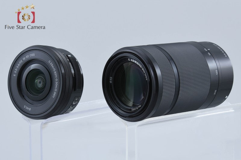 Sony α6400 ILCE-6400Y Black 24.2 MP 16-50 55-210 Lenses [Japanese Language Only]