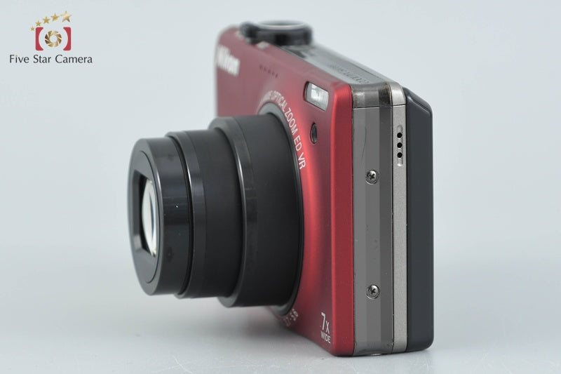 Nikon COOLPIX S6000 Flash Red 14.2 MP Digital Camera