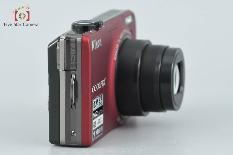 Nikon COOLPIX S6000 Flash Red 14.2 MP Digital Camera