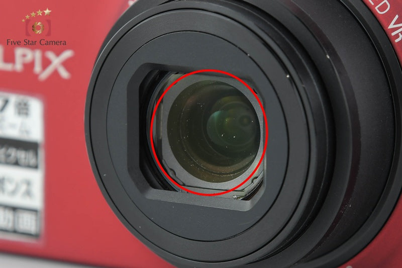 Nikon COOLPIX S6000 Flash Red 14.2 MP Digital Camera