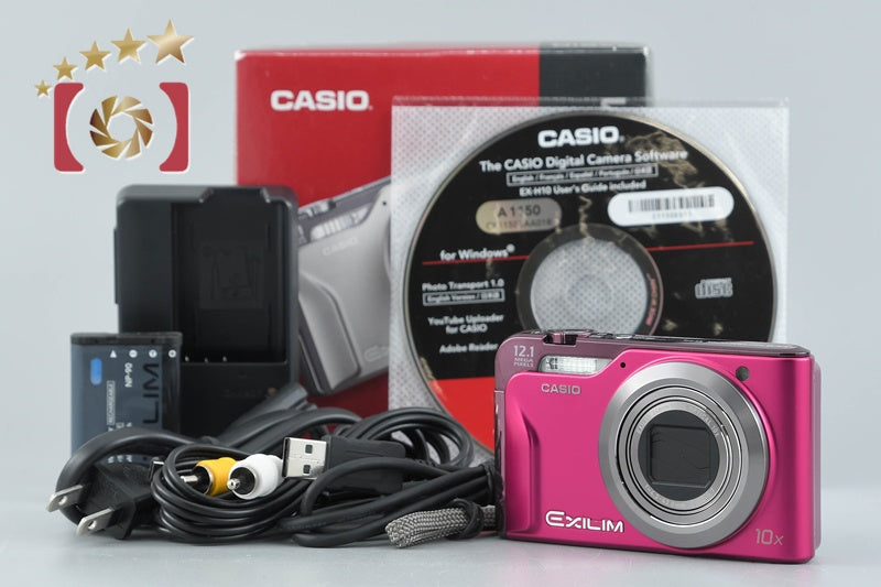 Casio EXILIM EX-H10 Pink 12.1 MP Digital Camera w/ Box