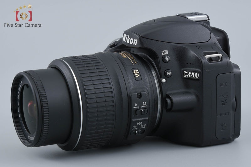 Nikon D3200 Black 24.2 MP DSLR 18-55 VR Lens