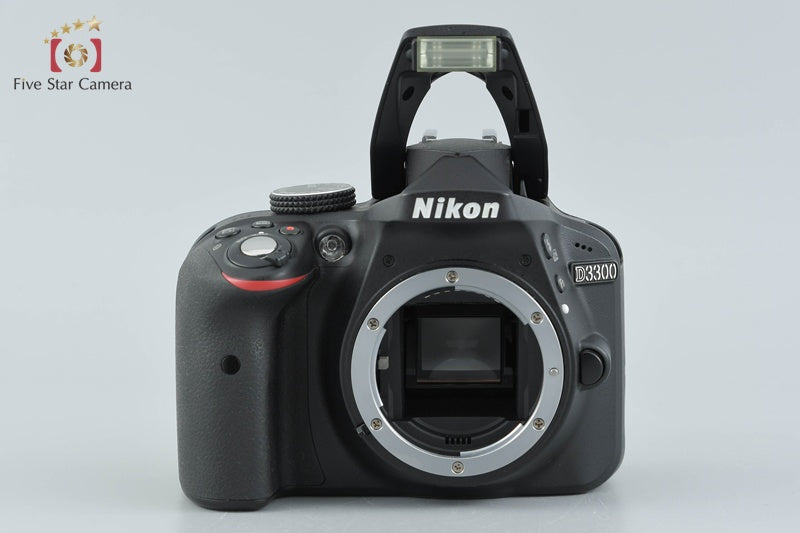 "Shutter count 2,434" Nikon D3300 Black 24.2 MP DSLR 18-55mm VR II Lens