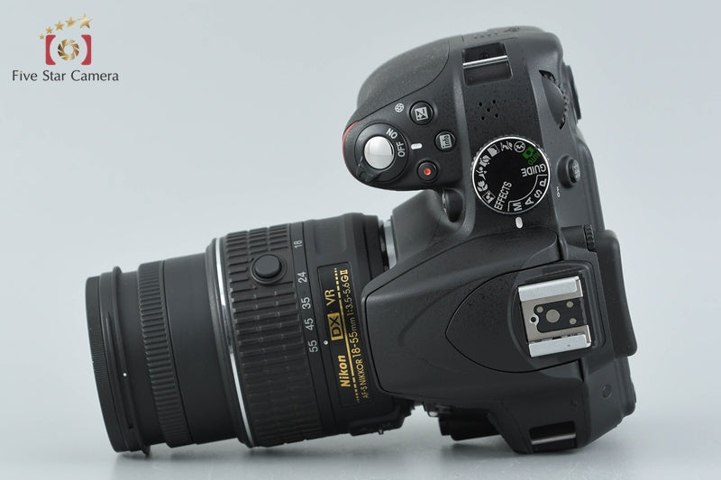"Shutter count 2,434" Nikon D3300 Black 24.2 MP DSLR 18-55mm VR II Lens