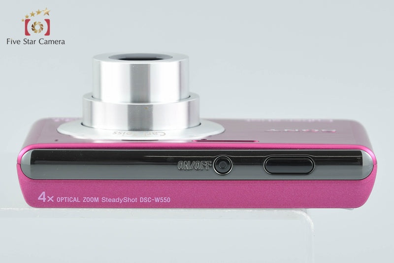 SONY Cyber-shot DSC-W550 Pink 14.1 MP Digital Camera [Japanese Language Only]