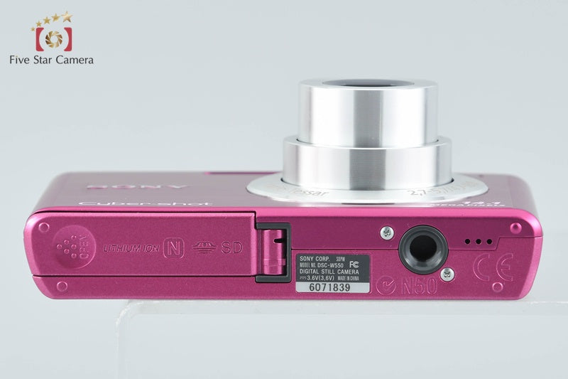 SONY Cyber-shot DSC-W550 Pink 14.1 MP Digital Camera [Japanese Language Only]