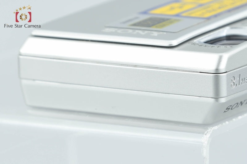 Sony Cyber-Shot DSC-T100 Silver 8.1 MP Digital Camera [Japanese Language Only]