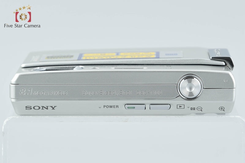 Sony Cyber-Shot DSC-T100 Silver 8.1 MP Digital Camera [Japanese Language Only]