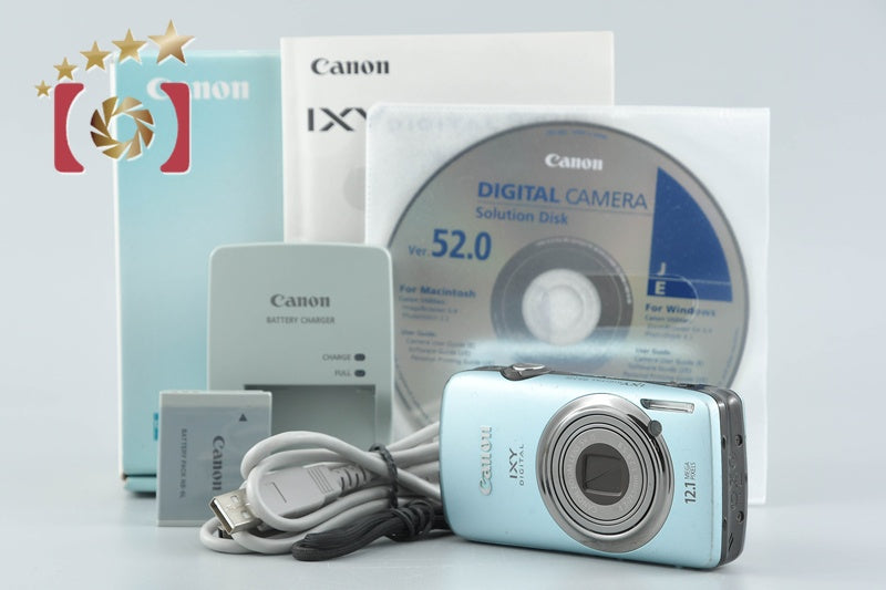 Canon IXY Digital 930 IS Blue 12.1 MP Digital Camera w/ Box