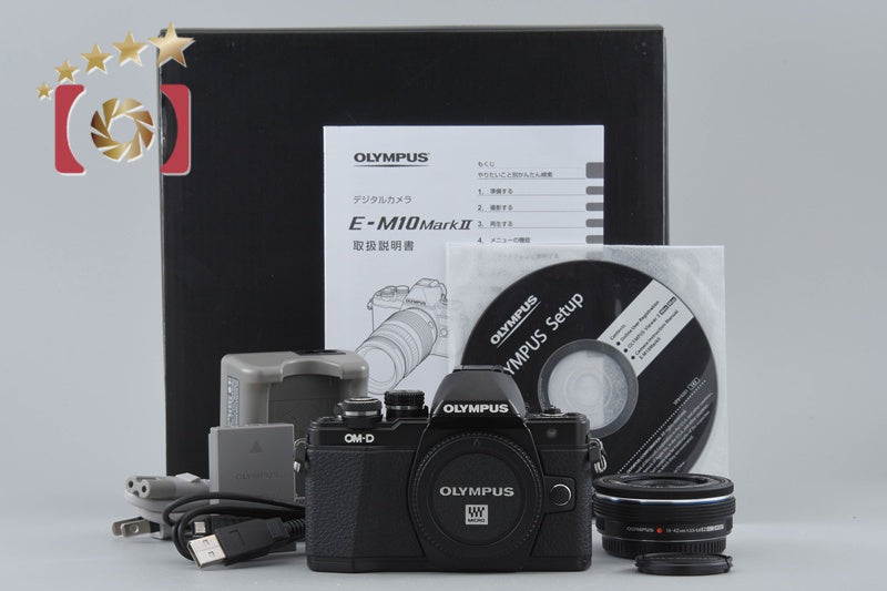 "Count 262" Olympus OM-D E-M10 Mark II Black 16.1 MP 14-42 EZ Lens w/ Box