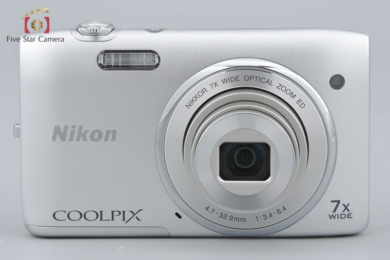 Nikon COOLPIX S3400 Crystal Silver 20.1 MP Digital Camera