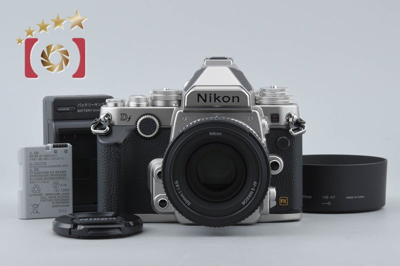 "Count 725" Nikon Df Silver 16.2 MP DSLR 50mm f/1.8 G Special Edition Kit