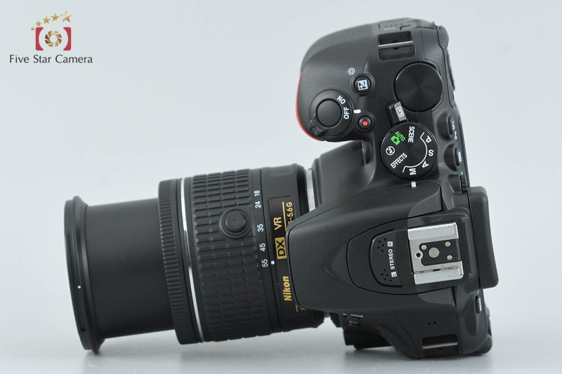 "Count 1,023" Nikon D5600 24.2 MP SLR Digital Camera 18-55 VR Lens