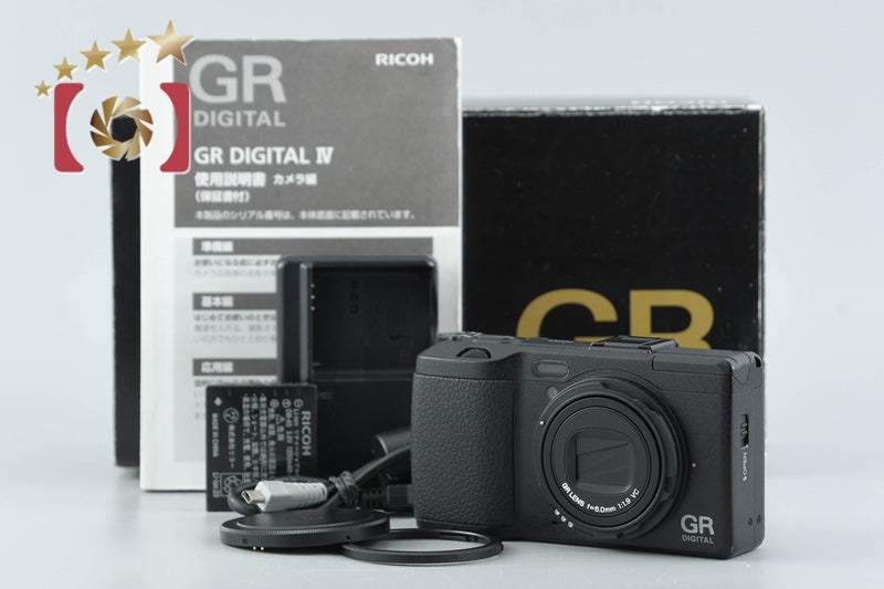 "Shutter count 2,048" Ricoh GR Digital IV Black 10.1 MP Digital Camera w/ Box