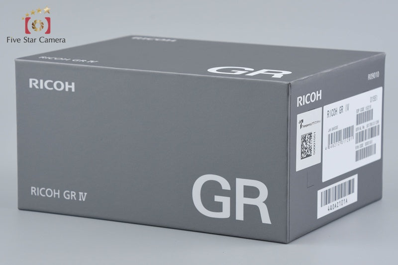 "Shutter count 851" RICOH GR IV 25.7 MP Digital Camera w/ Box