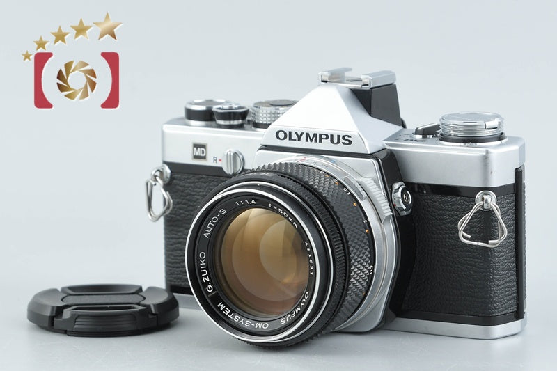 Olympus OM-1 Silver 35mm SLR Film Camera + G.ZUIKO AUTO-S 50mm f/1.4