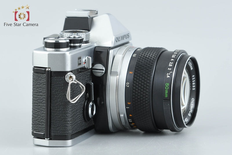 Olympus OM-1 Silver 35mm SLR Film Camera + G.ZUIKO AUTO-S 50mm f/1.4