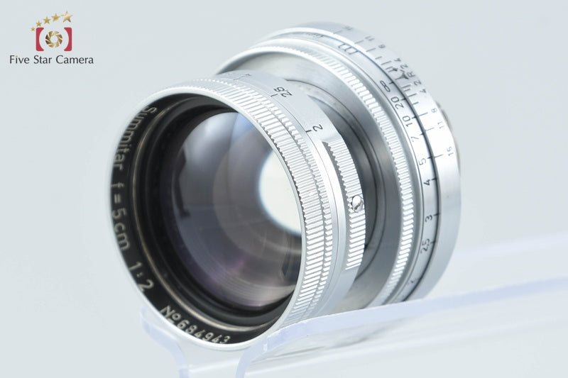 Leica Summitar 50mm f/2 Collapsible L39 LTM Leica Thread Mount Lens