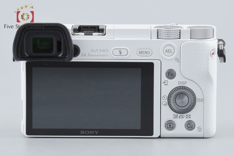 Sony α6000 ILCE-6000 White 24.3 MP 16-50 55-210 Lenses [Multiple Languages]